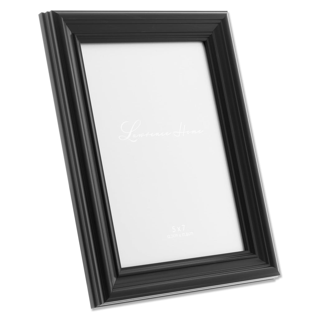 Black 5x7 Classic Detailed Picture Frame