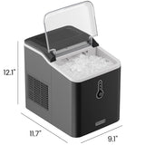 By Nugget Ice Maker Countertop, Pebble Ice Maker Machine, 26 lb in 24 Hours, Ready in 6 Minutes, Removable Ice