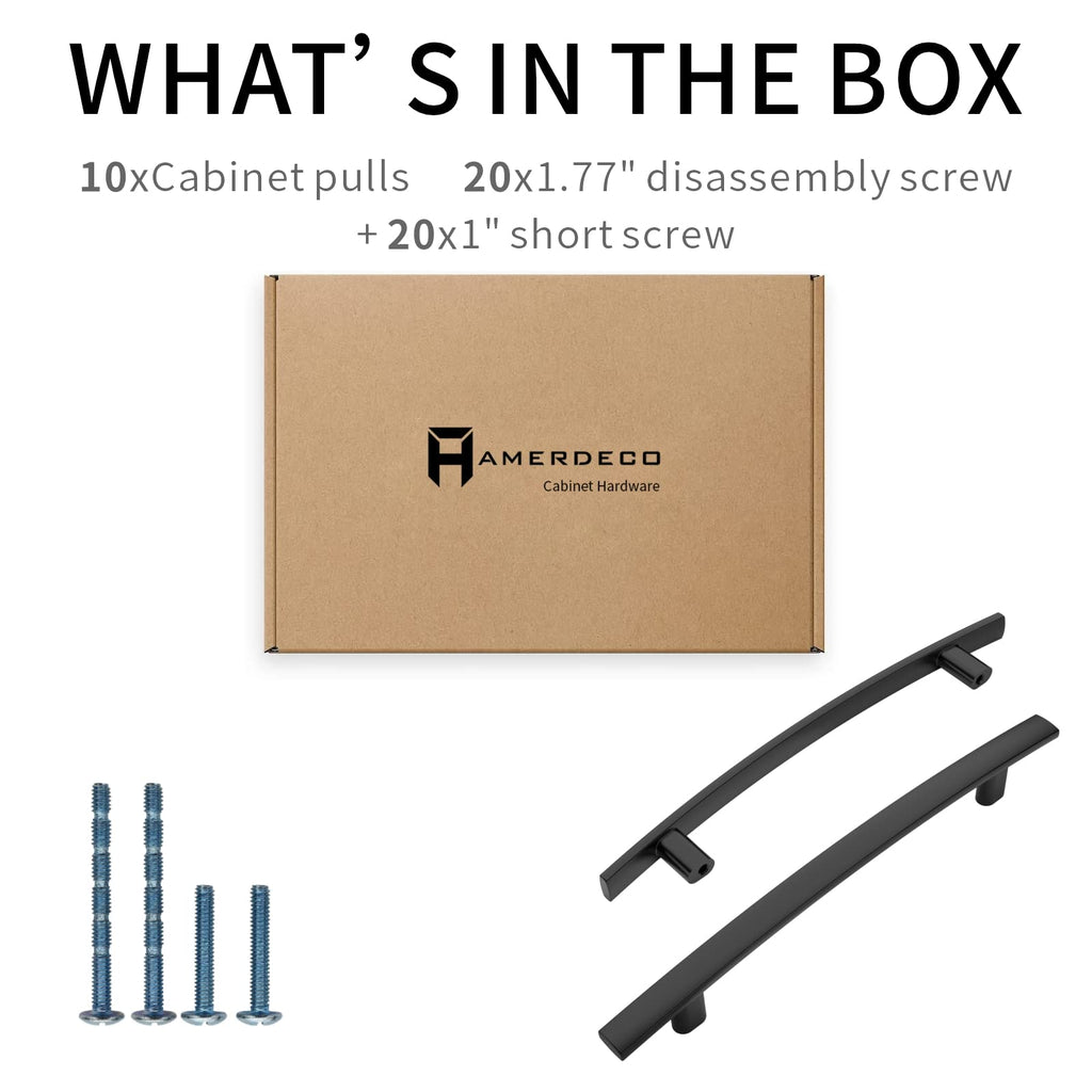 15 Pack Matte Black 3 Inch(76mm) Hole Centers Kitchen Cabinet Pulls Cabinet Hardware Kitchen Handles for Cabinets