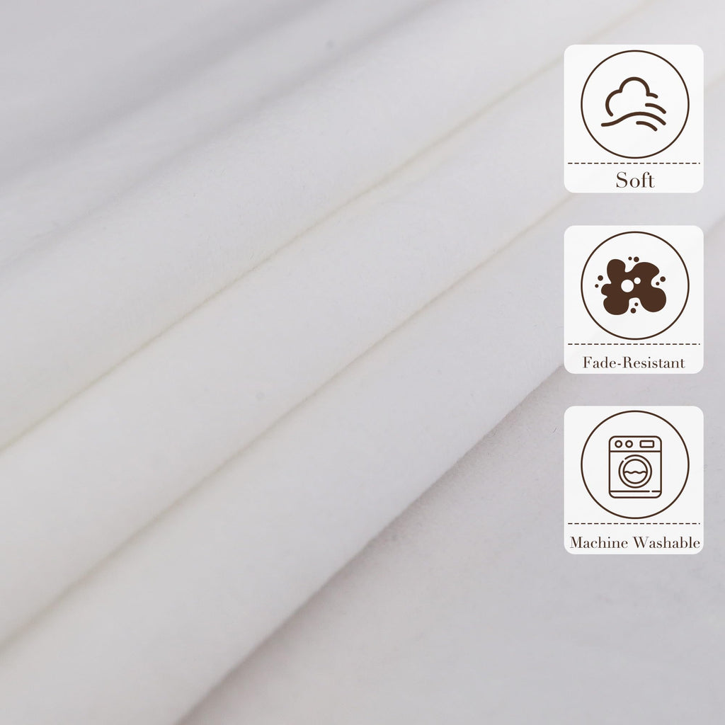 63 Inch Wide Minky Fabric by the Yard, Super Soft Thick Plush Cloth, DIY Sewing Material for Baby Blankets, Throws