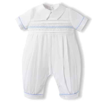 Boy clothes boy baptism outfit white romper