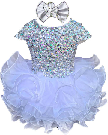 Pageant Dress Handmade Beaded Dresses Toddler Pageant Princess Dress