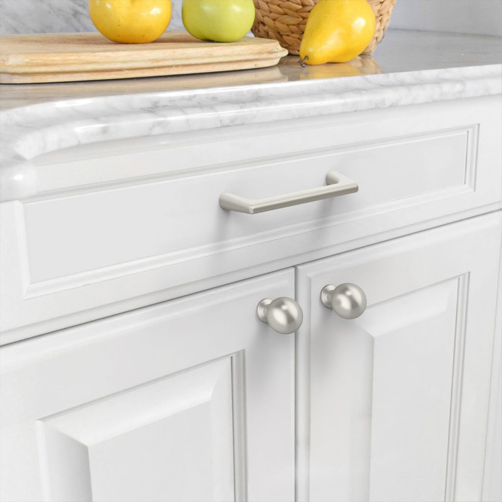 6 Pack 3 Inch(76mm) Brushed Satin Nickel Cabinet Pulls Cabinet Handles Cupboard Handles Kitchen Cabinet Hardware for