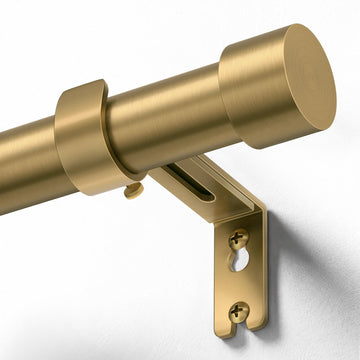 Curtain Rods for Windows 32 to 72 Inch, Warm Gold Curtain Rod