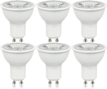 GU10 LED Light Bulbs 5W 38°Beam 3000K Warm Light 6 Pack