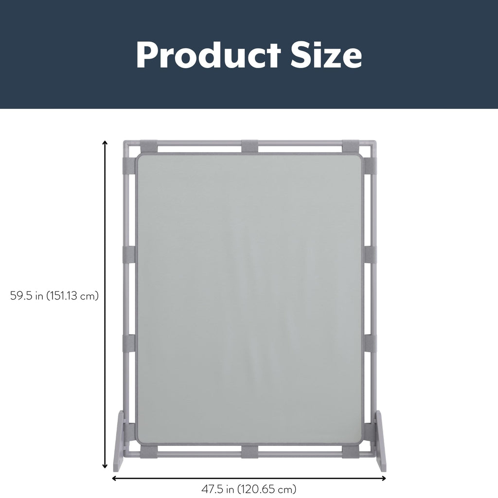 PlayPanel Room Divider 59.5" x 47.5", Glacier Gray