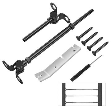 20 Pairs 1/8" Black Cable Railing Hardware Kit Swage Toggle Turnbuckle for Wood Post, T316 Stainless Steel Black Deck