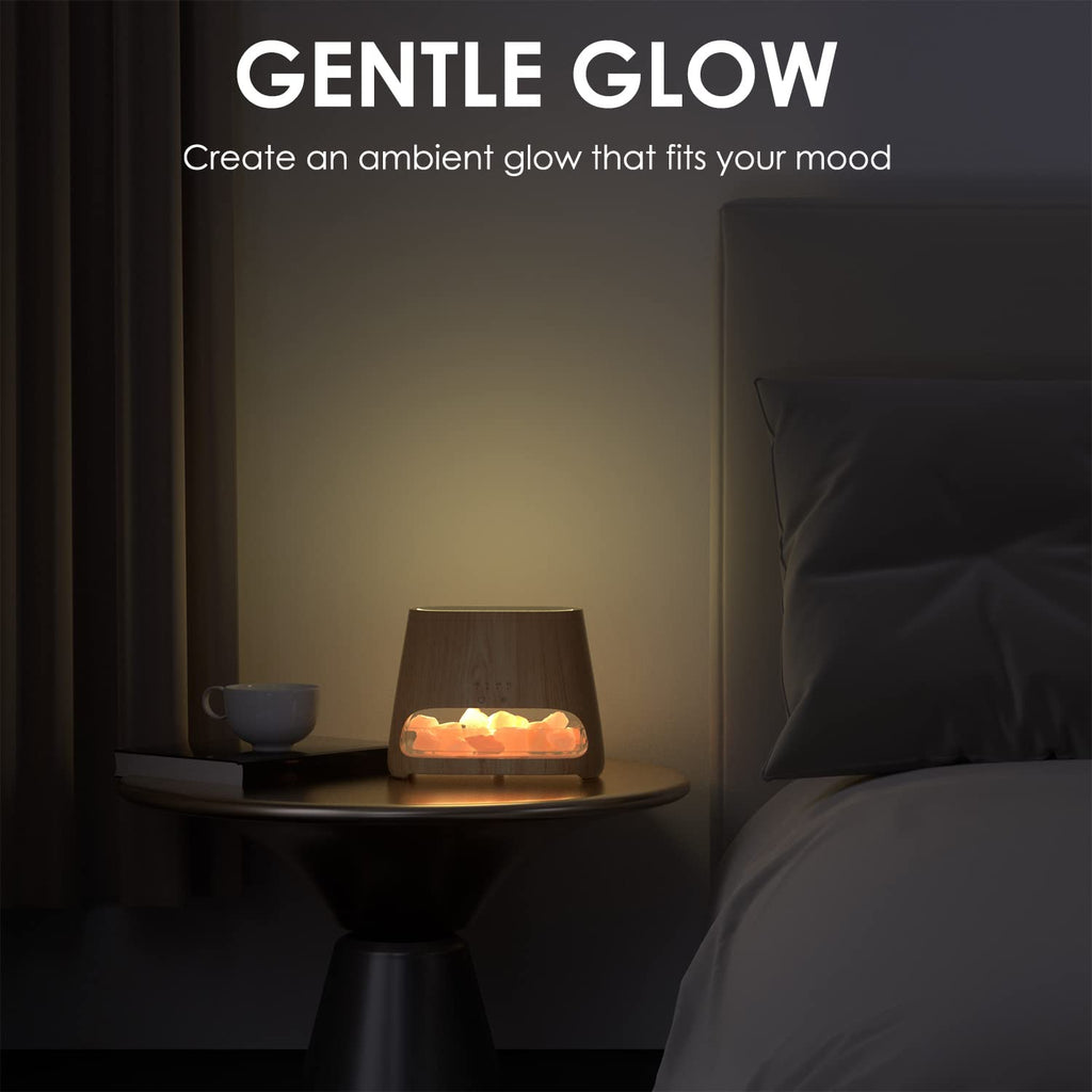 2-in-1 Essential Oil Diffuser & Himalayan Salt Lamp, 150ml