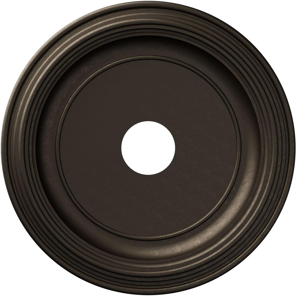 19"OD x 3 1/2"ID x 1 1/2"P Traditional Thermoformed PVC Ceiling Medallion (Fits Canopies up to 11 1/