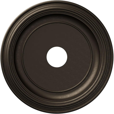 19"OD x 3 1/2"ID x 1 1/2"P Traditional Thermoformed PVC Ceiling Medallion (Fits Canopies up to 11 1/