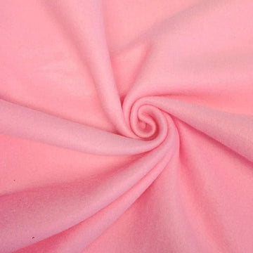 Solid Soft Pink (Heavy Weight) Anti-Pill Fleece Fabric By The Yard