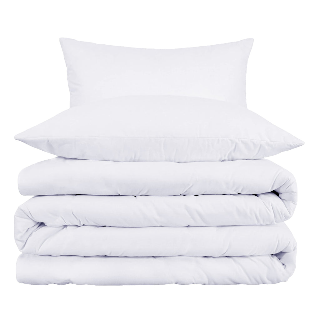 Egyptian Cotton 1000 Thread Count Duvet Cover Set, Bed Covers, Includes 1 Duvet Cover with Button Closure, 2 Pillow