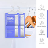 Moisture Absorbers Packets 10 Pack, Dehumidifier Bags for Closet, Unscented Hanging Humidity Absorber in Wardrobes