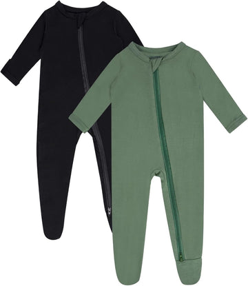 Baby Rayon of Bamboo Footed Pajamas Long Sleeve Romper