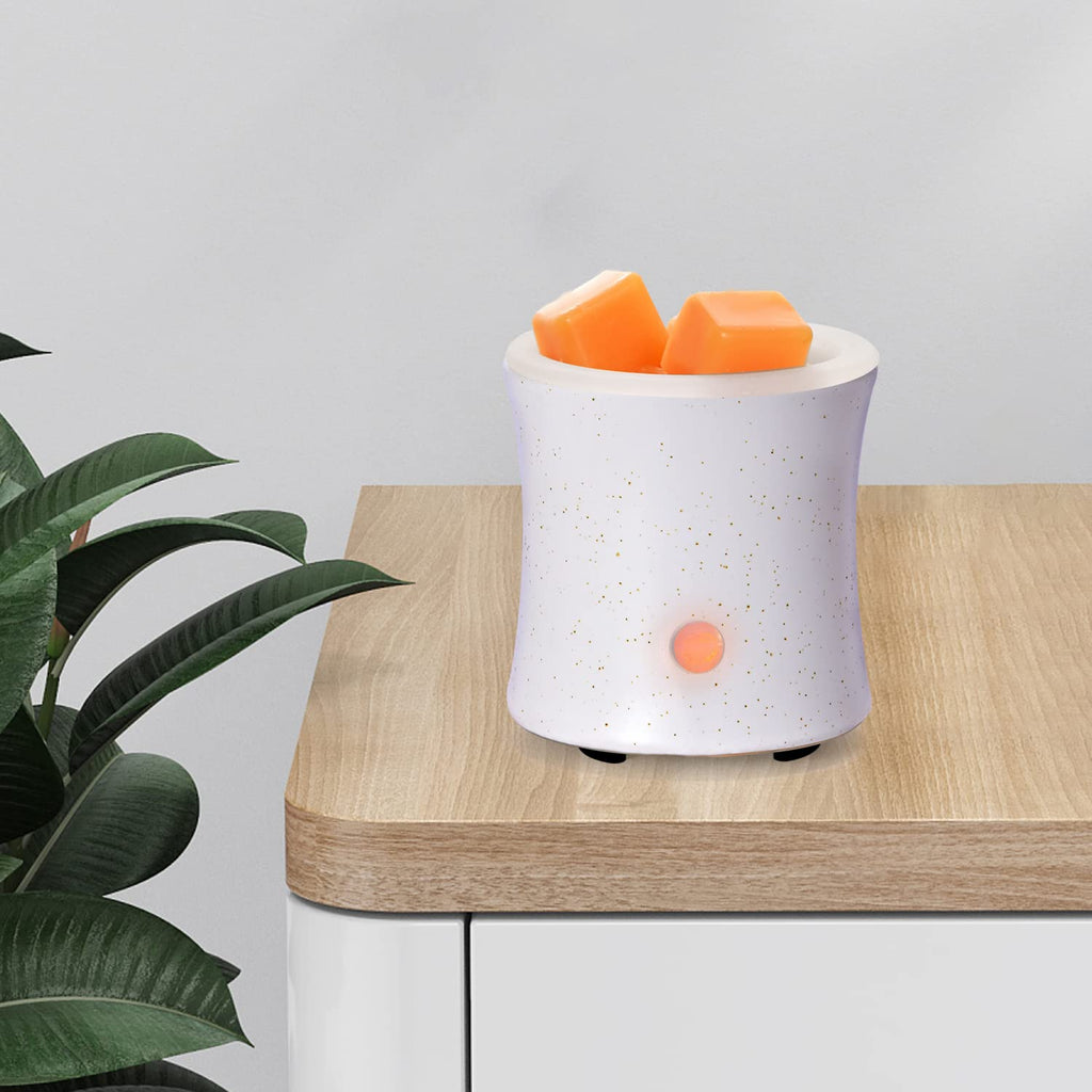 3 in 1 Ceramic Wax Melt Warmer with 4 Timer and Silicone Dish