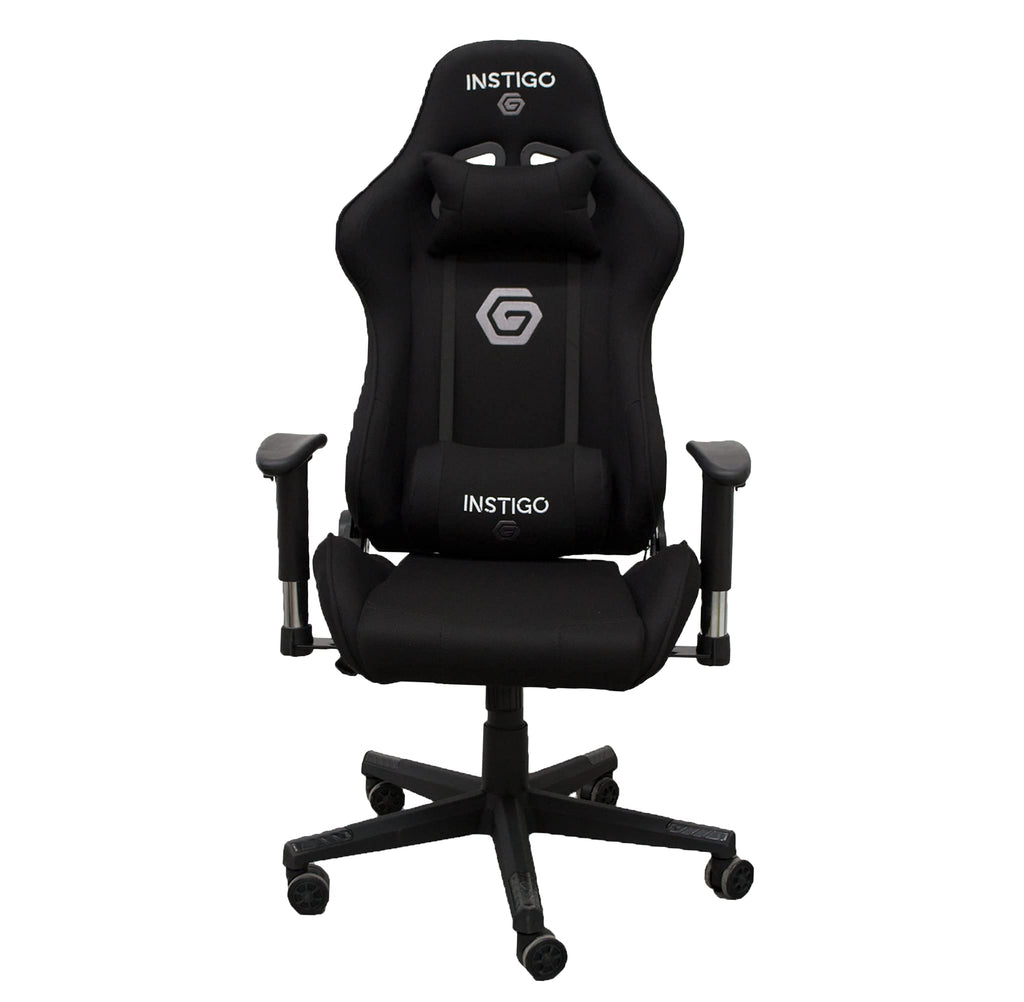 Gaming Chair Breathable Fabric | Reclines up to 180° | with Neck and Lumbar Cushions | Supports up to 265lbs