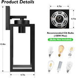 Outdoor Wall Mount Light Fixture, Exterior Wall Lantern Waterproof
