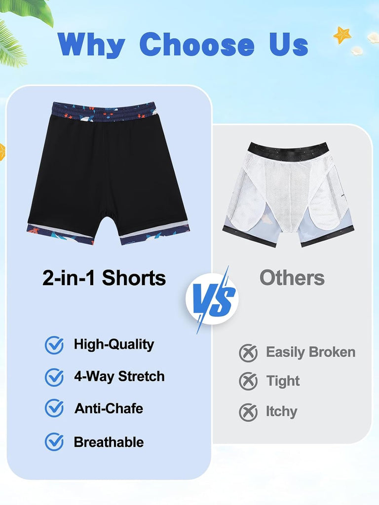 Boys Piece Rash Guard Swimsuit Set