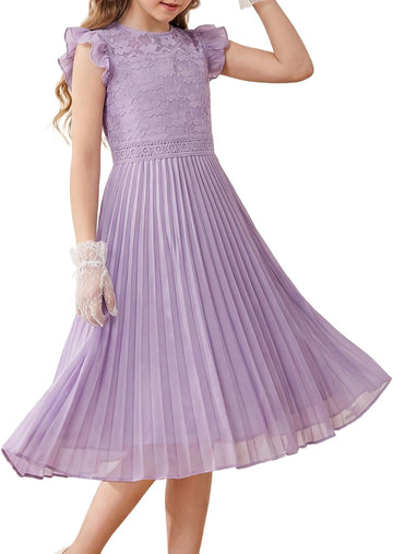 Flower Girl Dress Lace Bridesmaid Wedding Guest Formal Dresses