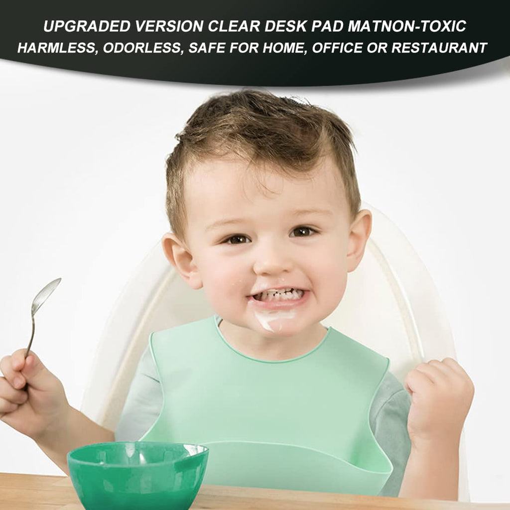 Clear Plastic Table Top Protector PVC Tablecloth Cover Vinyl Cloths Easy Clean Waterproof Wipeable Furniture Topper