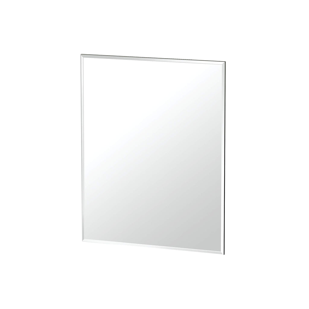 1803 Flush Mount Frameless Rectangle Mirror, 24" H