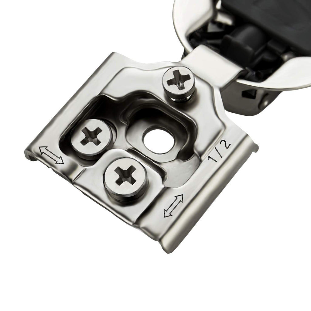 Soft Close Hinges Cabinet Hinges, 1/2 Inch Overlay, 50 Pack