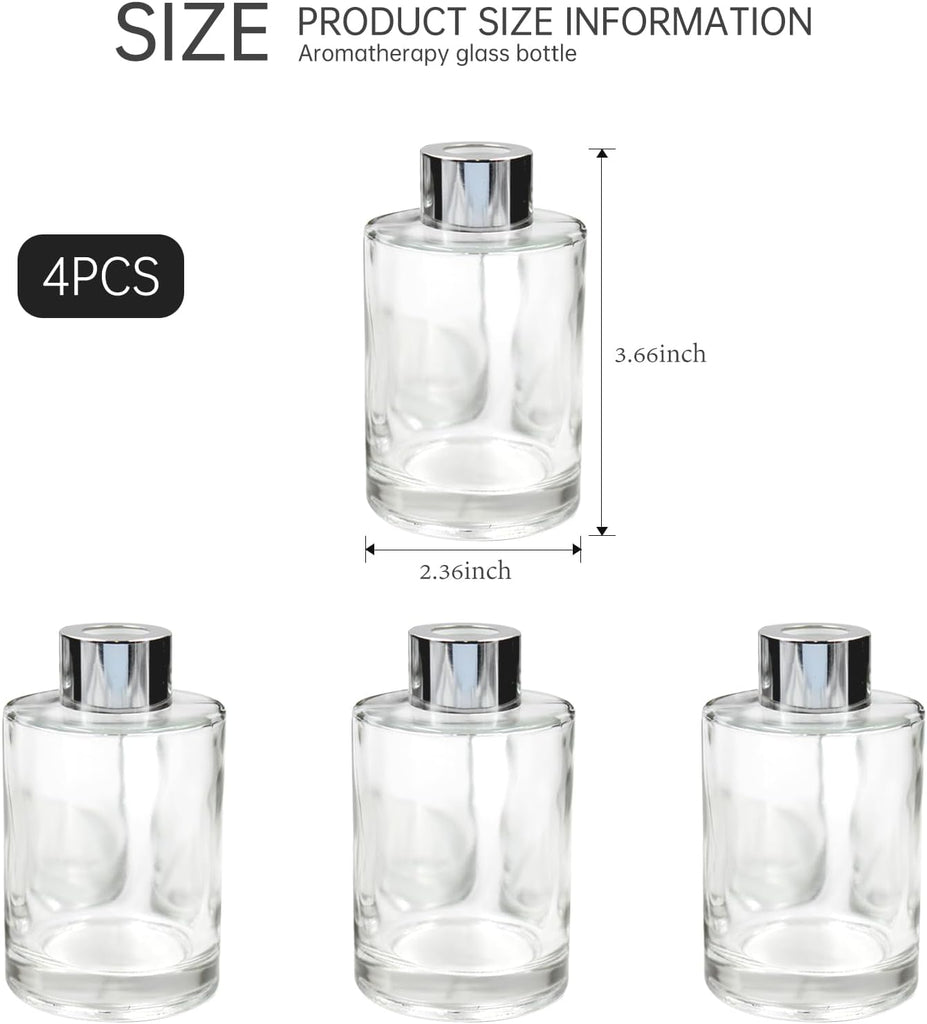 120ml Fragrance Bottle Reed Diffuser Sets Diffuser Jar - Set of 4
