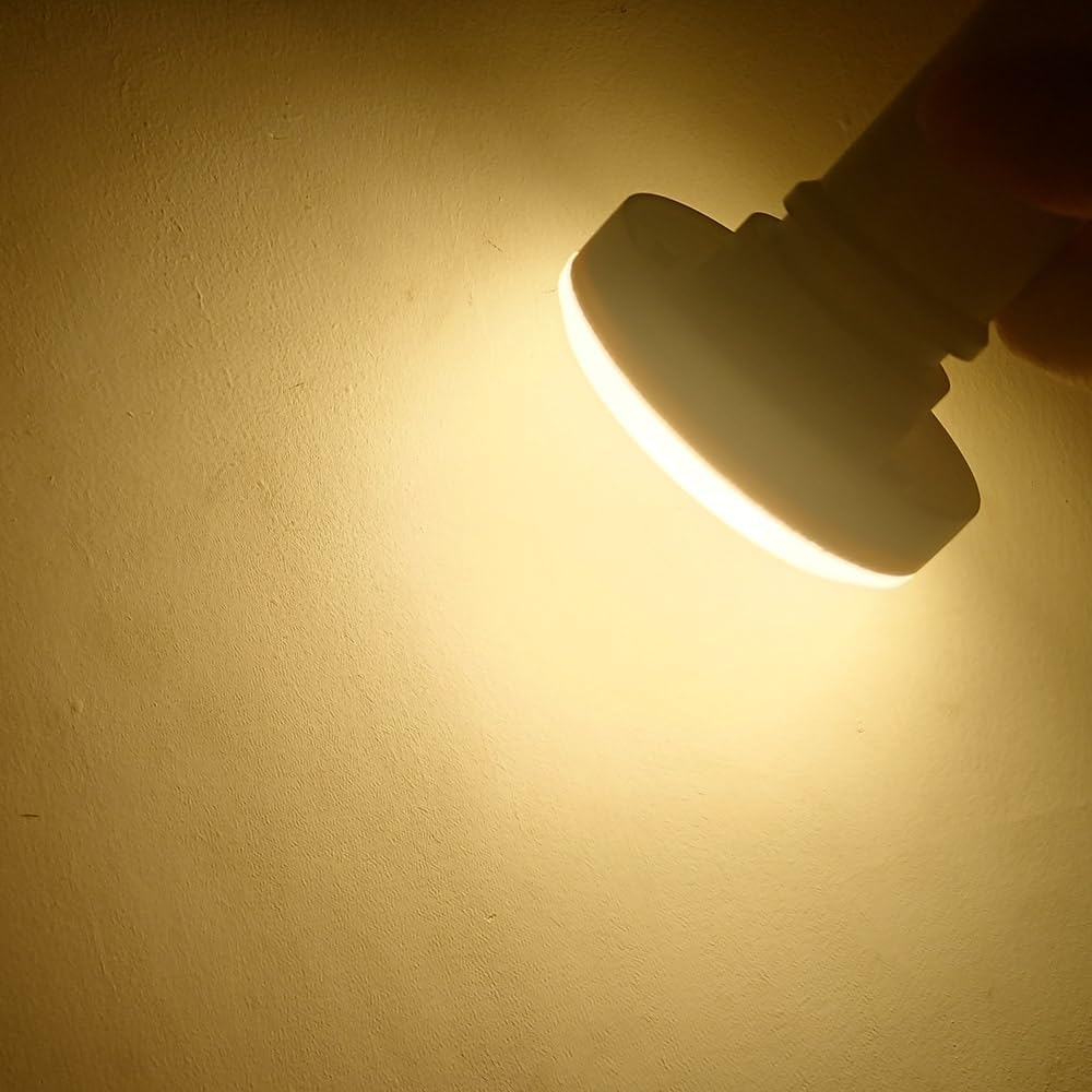 E27 120V 10W LED Mini Flat Light Non-dimmable 75W Squat Bulb Replacement 3000K Soft White led Bulb (Warm White 3000K)