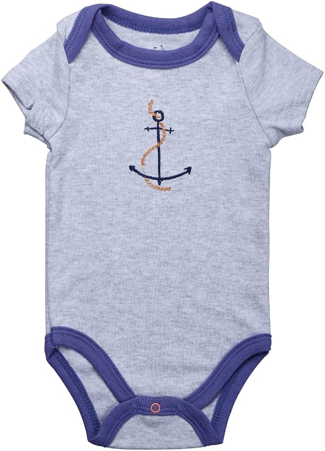 Boy's Pack Short-Sleeve Kimono Bodysuit Set -Side Snap Infant Bundle