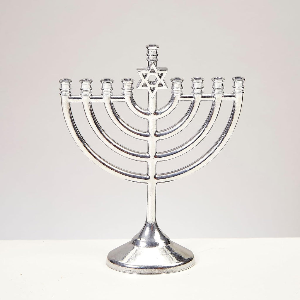 Mini Set with 48 Multicolor Birthday Candles - Portable Chanukah Candle Holder Diecast Aluminum Hanukkah Gifts Jewish