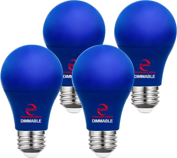 Dimmable A19 Blue Light Bulb, Blue LED Chip, 60W Equivalent