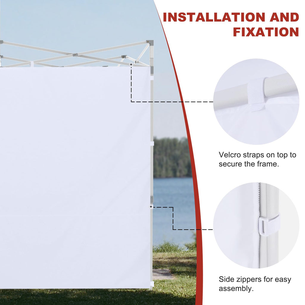 Instant Canopy SunWall 10x10 FT No Frame or Top, Navy Blue