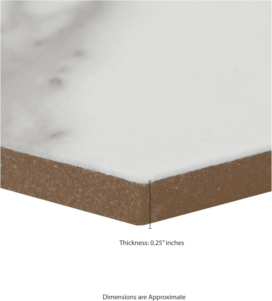 Hexley Marbello 9 x 10in. Matte Porcelain Hexagon Floor & Wall Tile