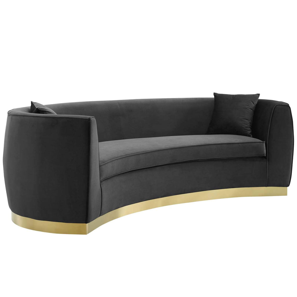 Resolute Curved Performance Velvet, Black