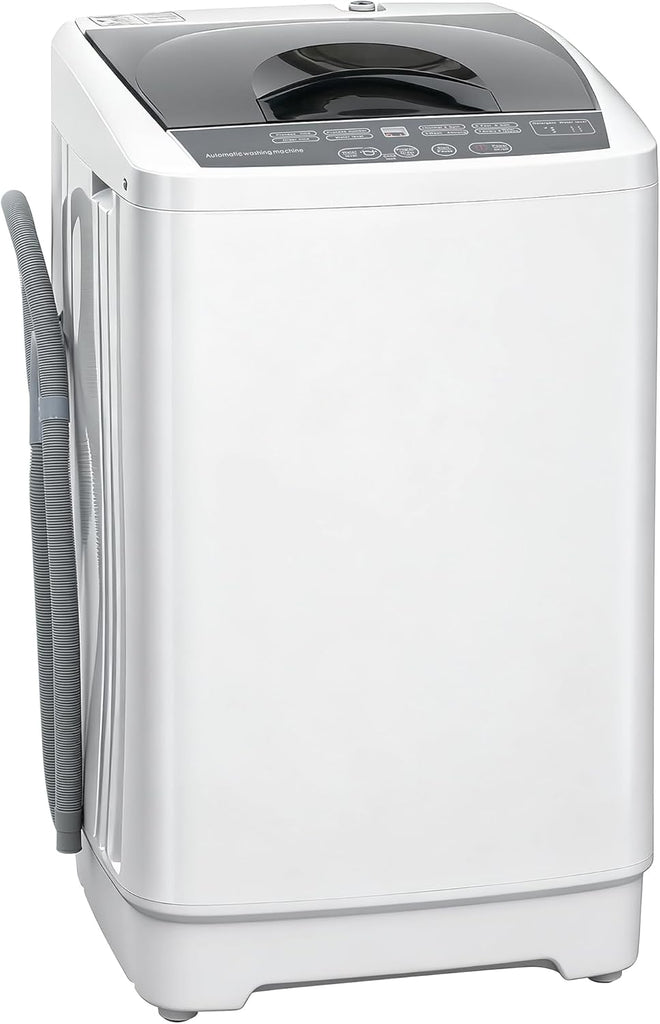 Portable Washing Machine, 1.3 Cu. Ft. Compact Washer with 8 Programs, 6 Water Levels, LED Display, Child Lock, Drain