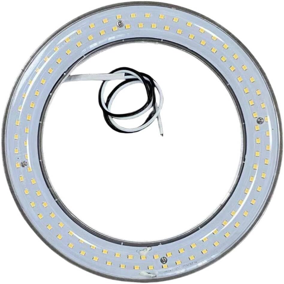 T9 LED Circline Light Bulb,8 Inch 12W 2700K Clear Cover LED Circular Light, Flicker Free Led Replacement for 22W