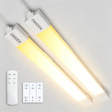 Under Cabinet Lights with Plug. 2700K-6500K Dimming and Color. with Wireless Control Panel and Remote Control.36W
