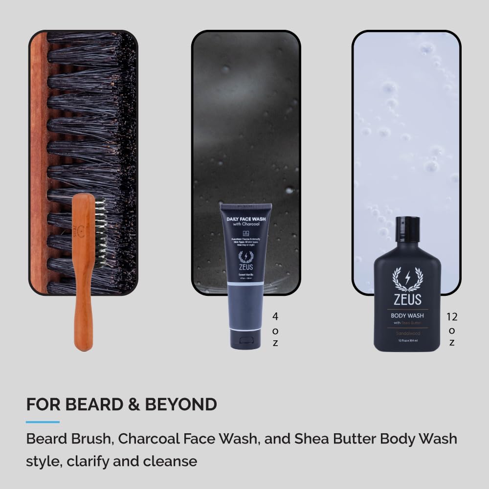Ultimate Beard & Body Care Kit for Men, Holiday Grooming Gift Set