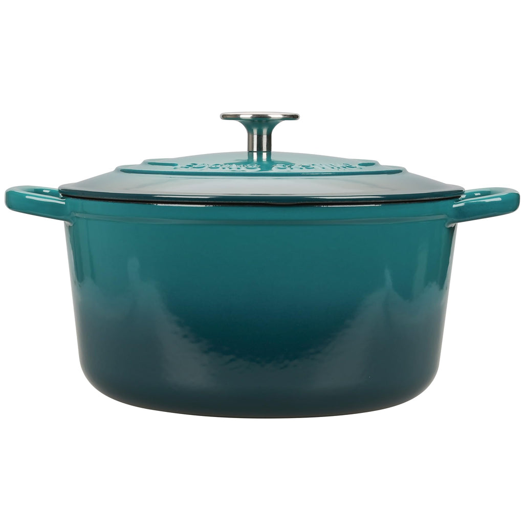 Enameled Cast Iron Dutch Oven with Sourdough Bread Baking Kit, Bread Dutch Oven with Lid, Includes Proofing Basket &