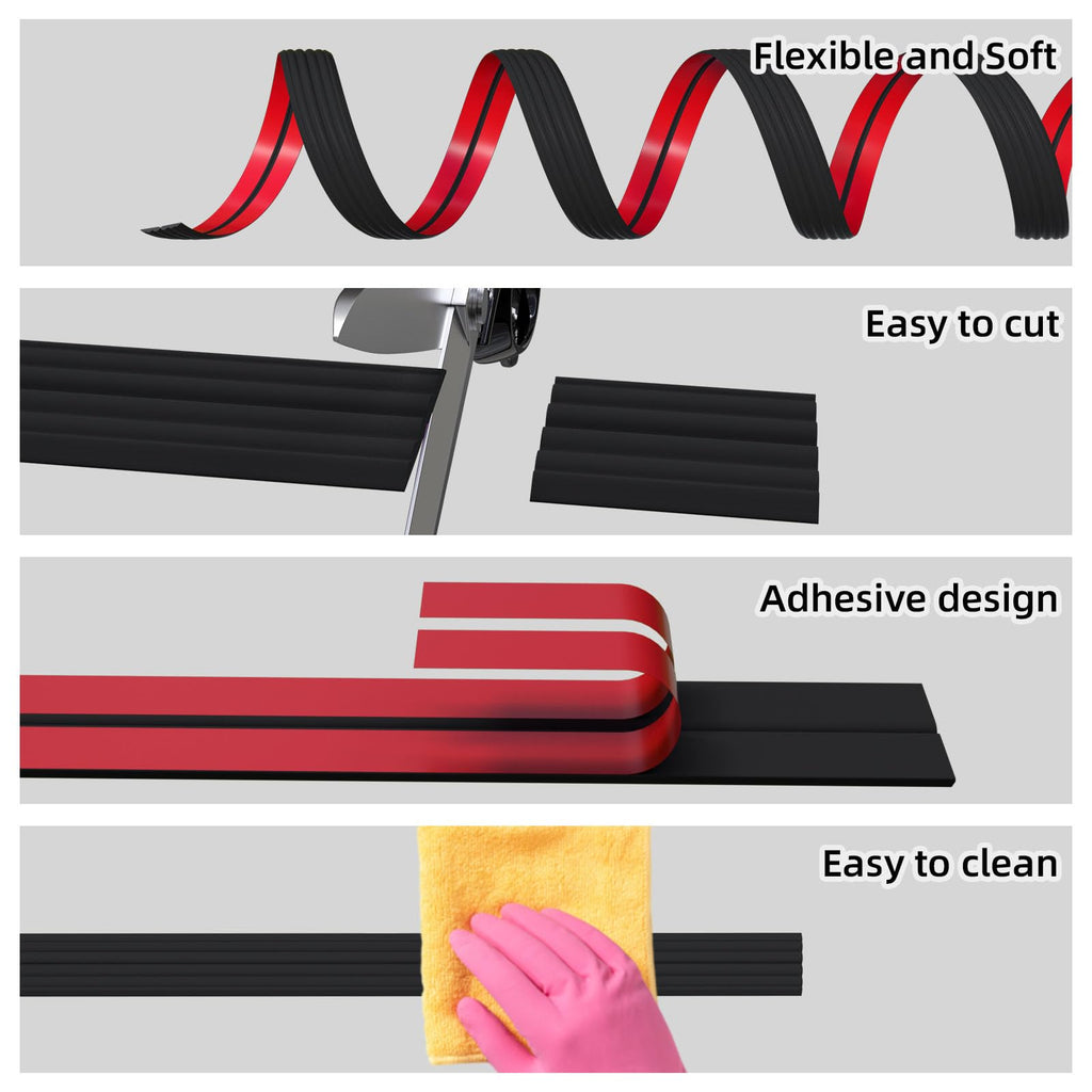 10FT Flexible Wall Corner Protector Moulding Trim, Peel and Stick Inside & Outside Wall Corner Guards Edge
