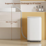 Portable Washing Machine, 0.8 Cu. Ft. Capacity Mini Washer & Spin Dryer, Fully Automatic with 8 Wash Programs, Hot