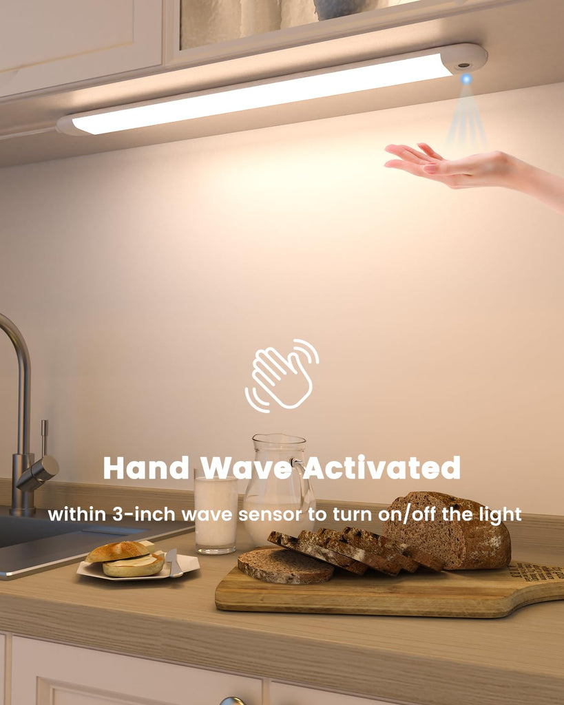 16" Hand Wave Under Cabinet Lights with 5 Color Temperature
