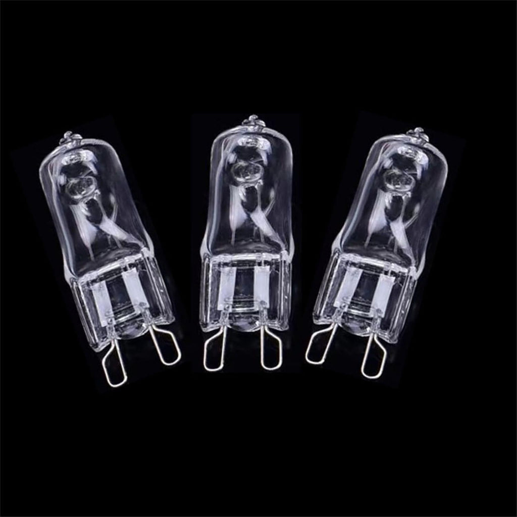 5PC Crystal Clear Halogen Bulb G9 120V 20W Dimmable JC Type T4 Bi-Pin Xenon Small Light Bulb G9 40W 230V Warm White