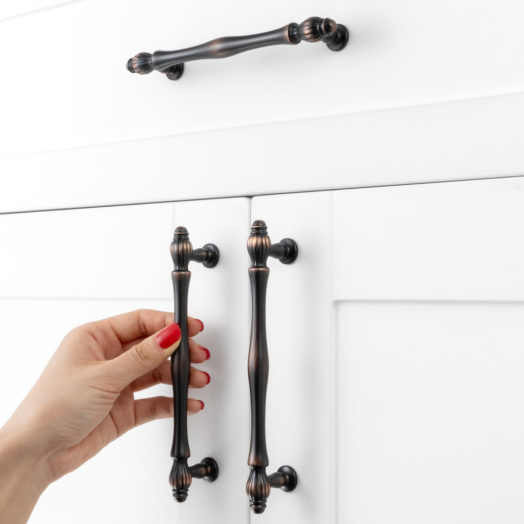 5 Inch Oil Rubbed Bronze Cabinet Pulls Drawer Handles 10 Pack 2510