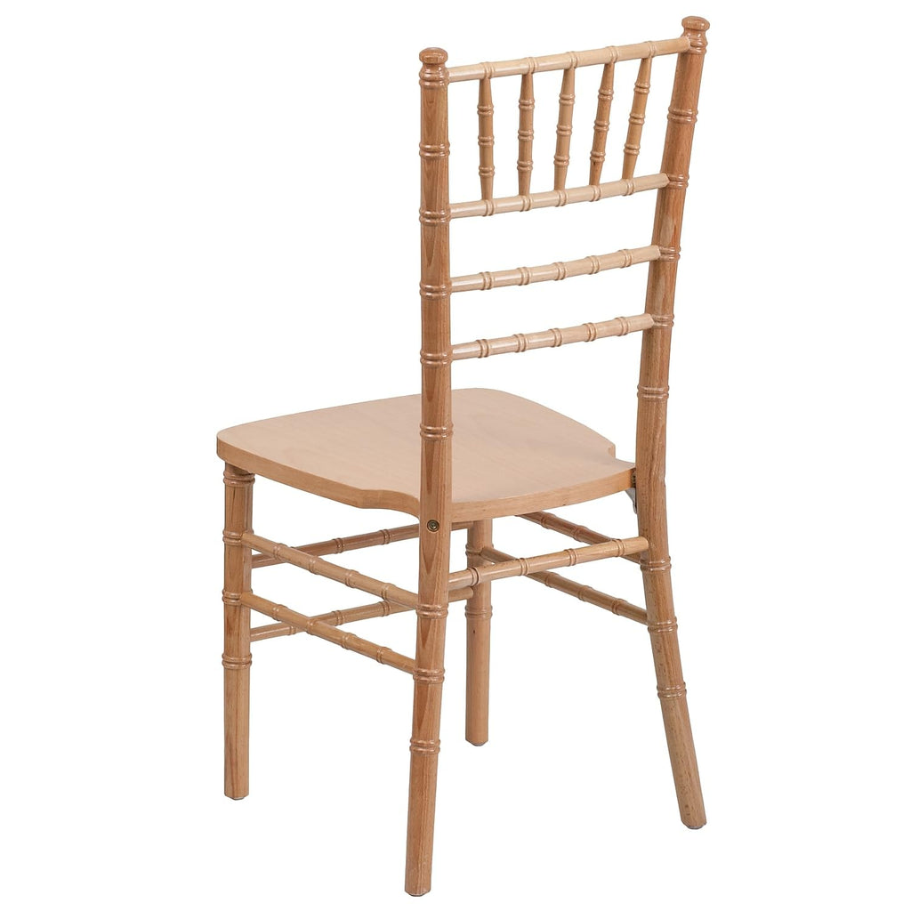 2 Pack HERCULES Series Natural Wood Chiavari Chair