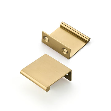 Champagne Bronze Finger Pulls Edge Pulls 1 in Cabinet Handles Drawer Finger Pulls Concealed Drawer pulls Kitchen