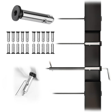 [Patent] 20Pack Black Cable Railing Hardware Invisible Tensioner CB04
