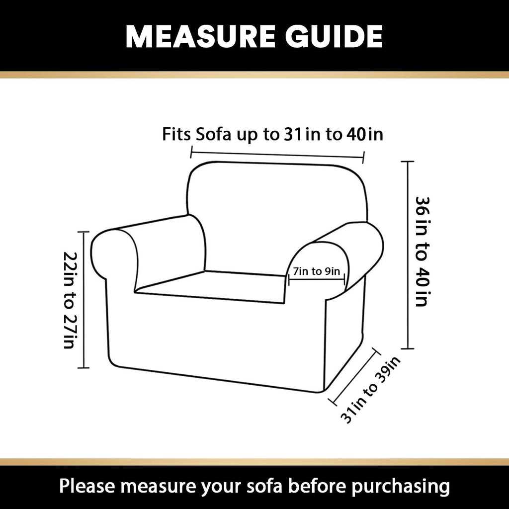 Stretch Chair Cover Chair Slipcovers with Arms 1-Piece Chair Sofa Slipcovers or Living Room Non Slip Armchair Cover
