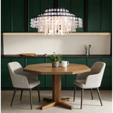 6-Light Dimmable Tiered Chandelier