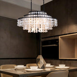 6-Light Dimmable Tiered Chandelier